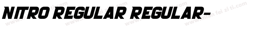 Nitro Regular Regular字体转换